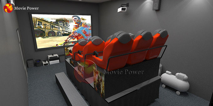 6 pessoas do equipamento dinâmico de Seat do cinema 7D seguro e fácil controlar 0